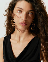 Off-the-shoulder top ribbed top