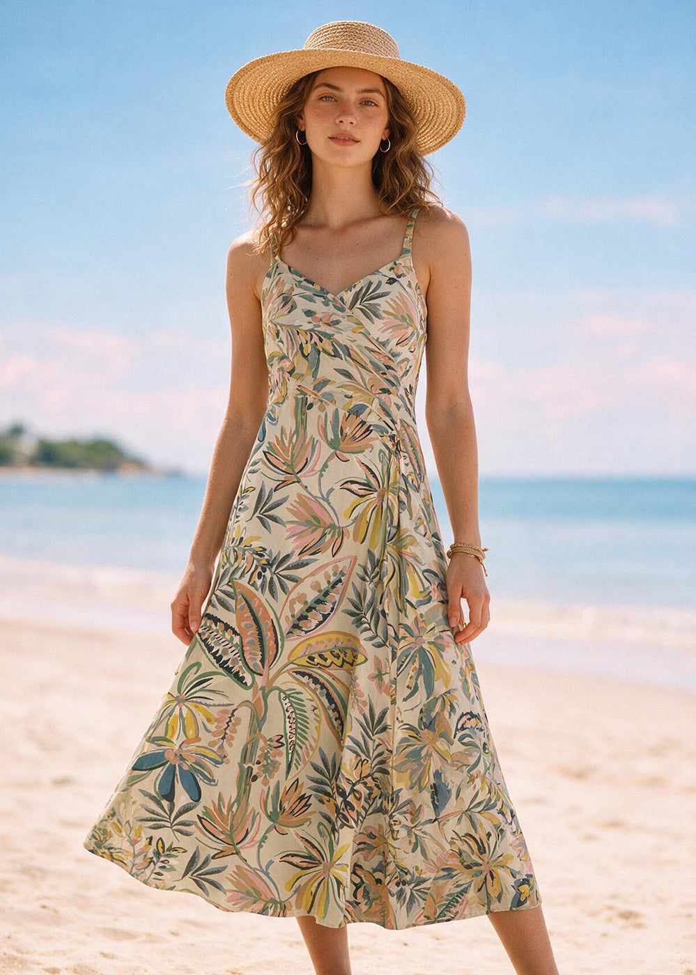Tropical Viscose Lawn Fabric