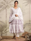 Pure Cotton Anarkali Suit Set With Dupatta