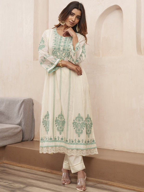 Thread Work Pure Cotton Suit Set