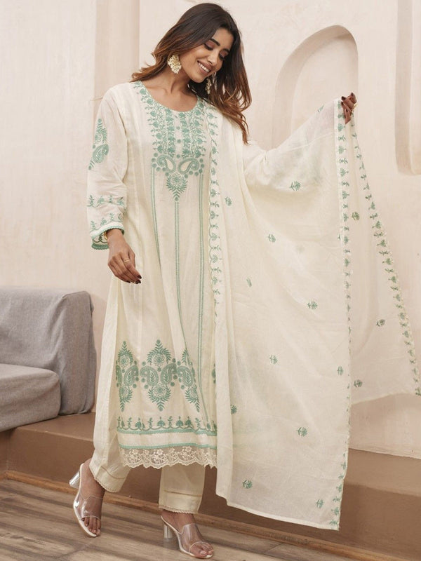 Thread Work Pure Cotton Suit Set