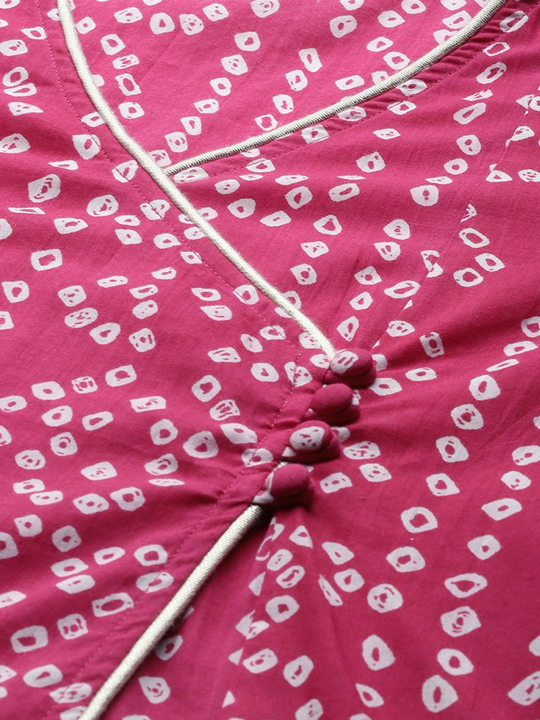 Bandhani Printed Kurta - Pink