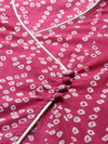 Bandhani Printed Kurta - Pink