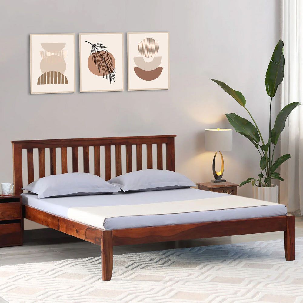 Sheesham Wood Queen Size Bed