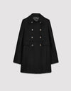 Short double wool coat