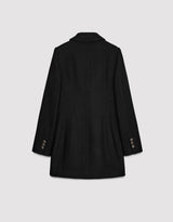 Short double wool coat