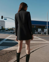 Short double wool coat