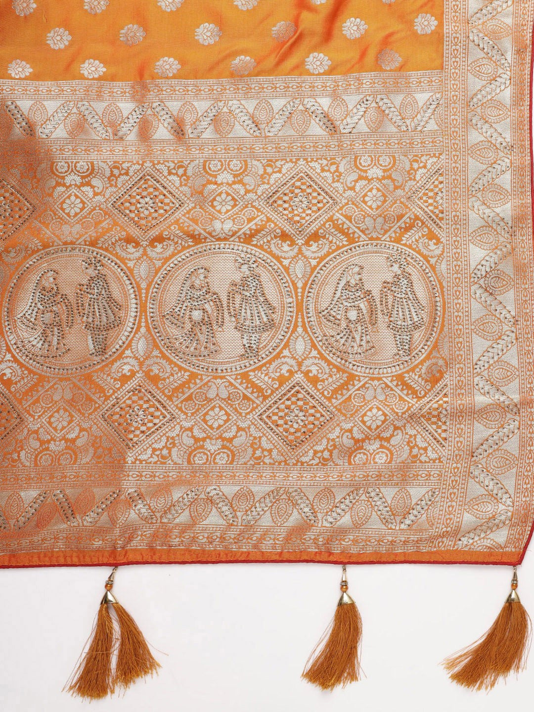 Floral Design Pure Silk Banarasi Saree