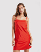 Satin cami mini dress