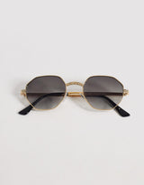Hexagonal metal sunglasses