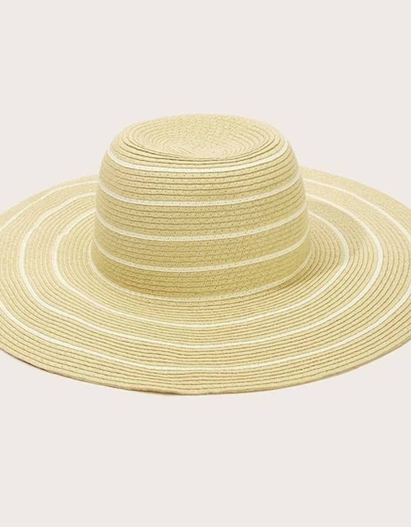 Trim Straw Floppy Hat
