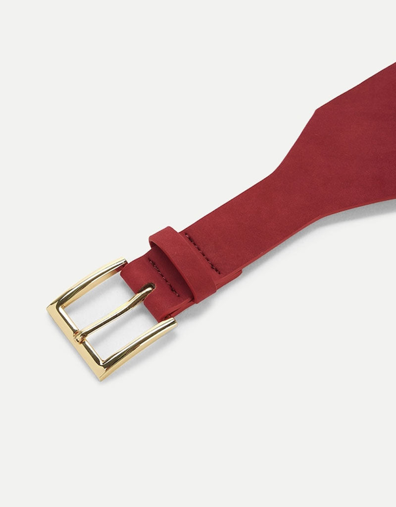 Metal Buckle Skinny Belt