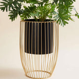 Metal Floor Planters and Pot