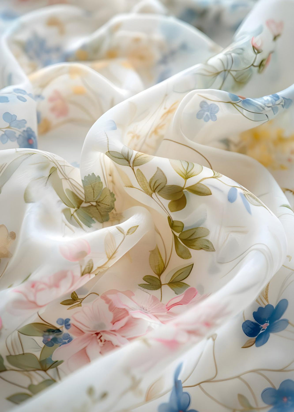 Premium Floral Cotton Poplin Fabric