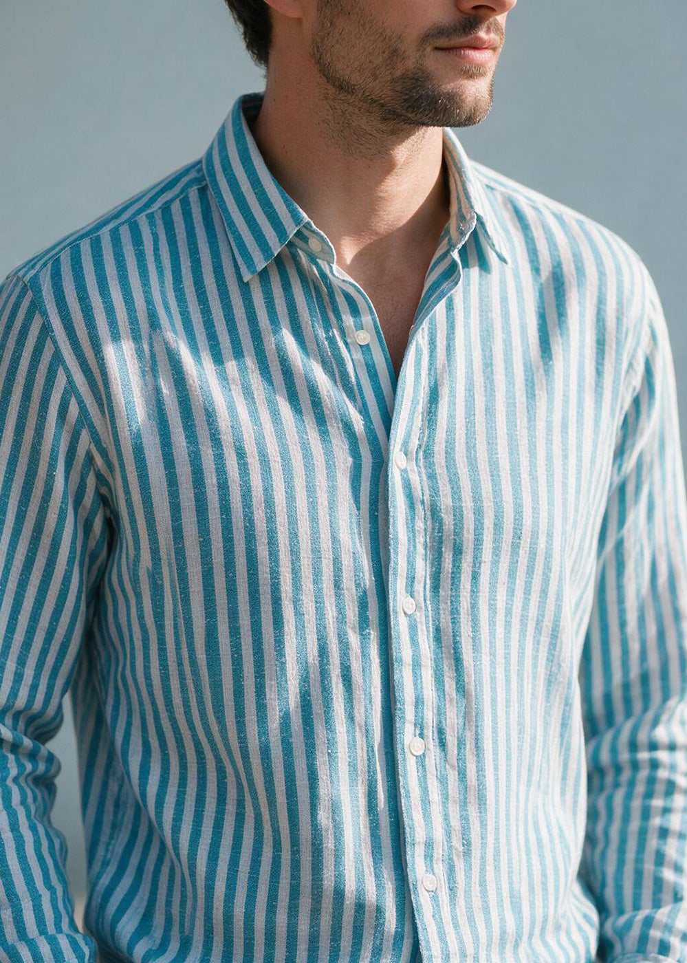 Striped Oxford Shirting