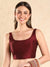 Round Neck Back Open Blouse