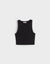 Cropped Fit Top - Black