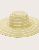 Trim Straw Floppy Hat